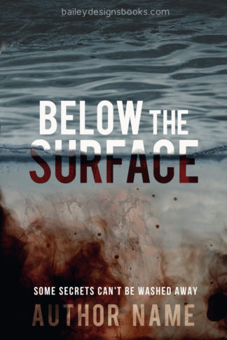 bloody water thriller book cover design