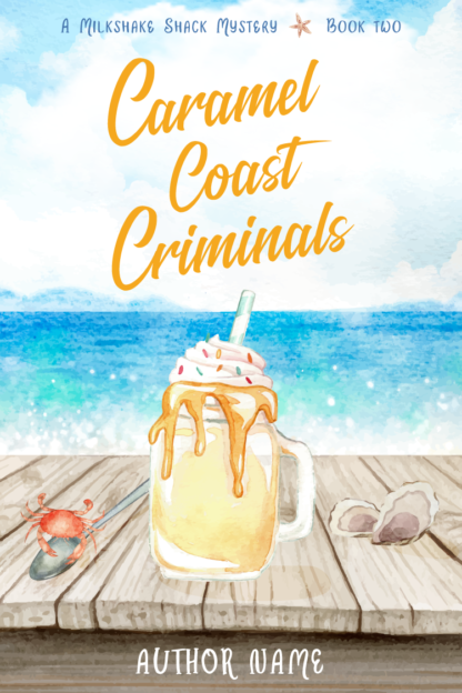 caramel milkshake cozy mystery cover