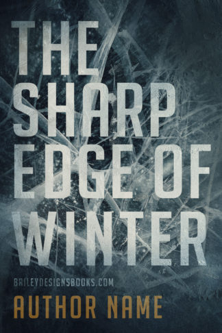 winter ice thriller book cover design