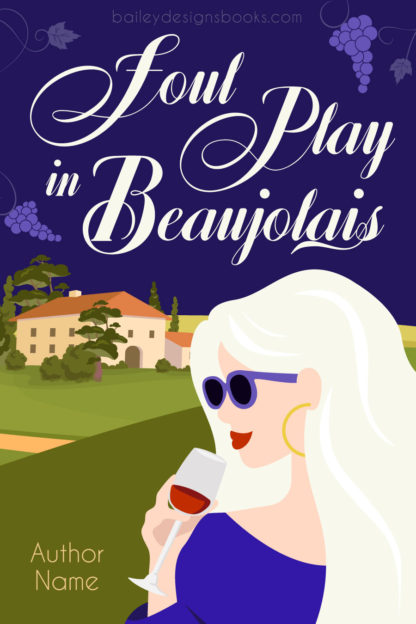french wine cozy mystery book cover